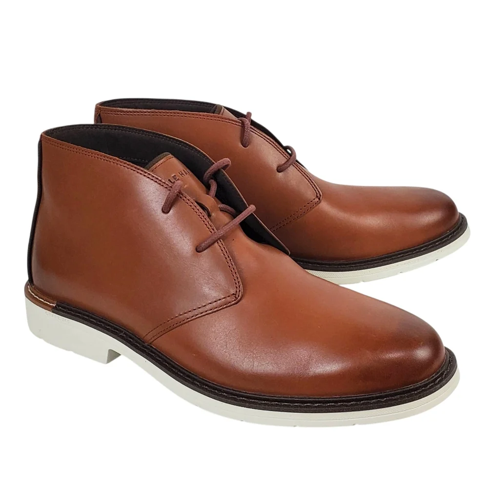 New Cole Haan grand 360 go to lace leather chukka boots woodbury preppy academia